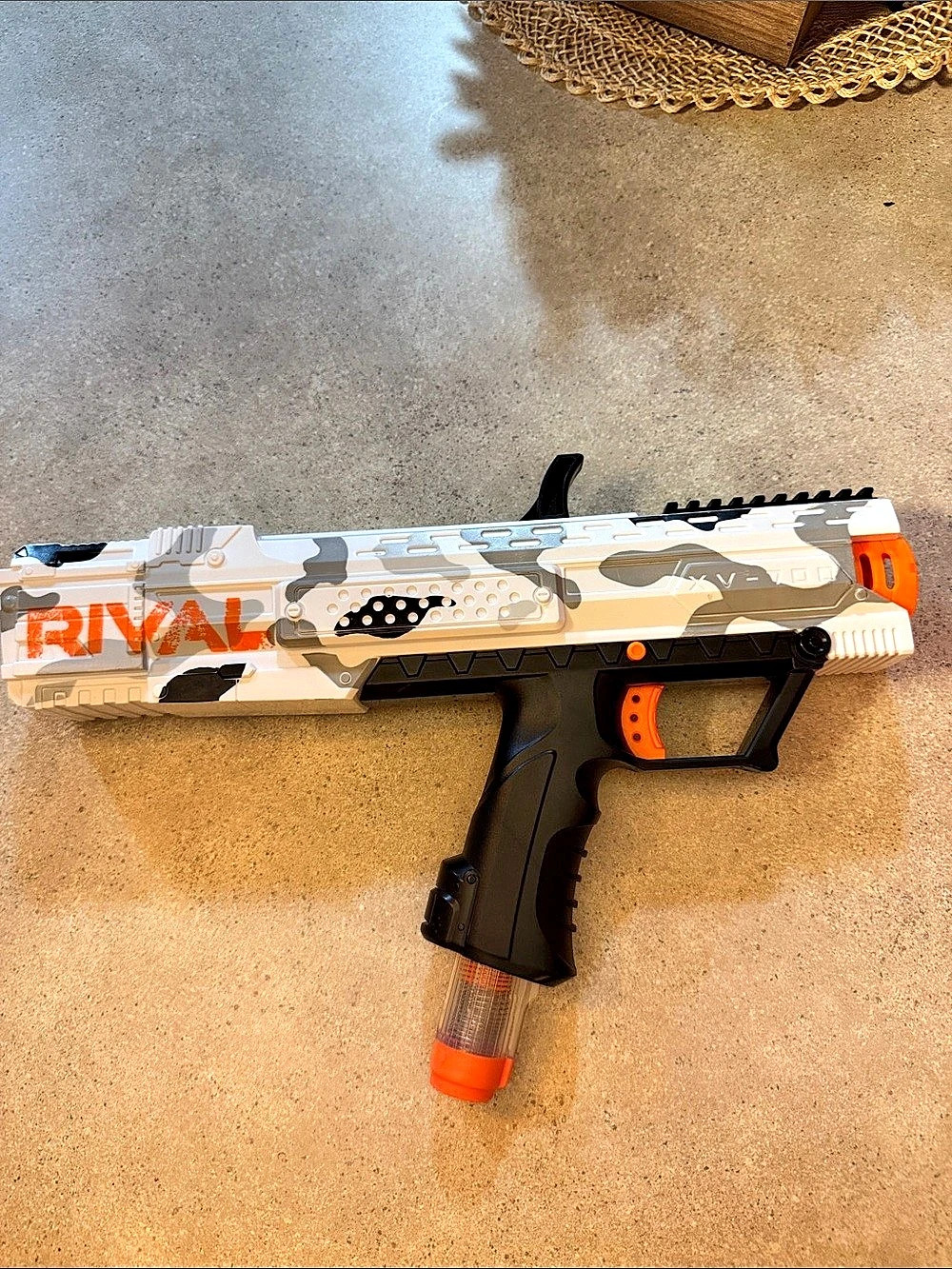 Nerf Rival Apollo XV-700 Battle Camo Series Camo Toy Blaster White & Orange